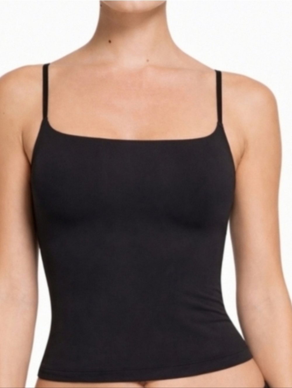Skims Fits Everybody Cami Tank Top Shirt Onyx Black Small NWT